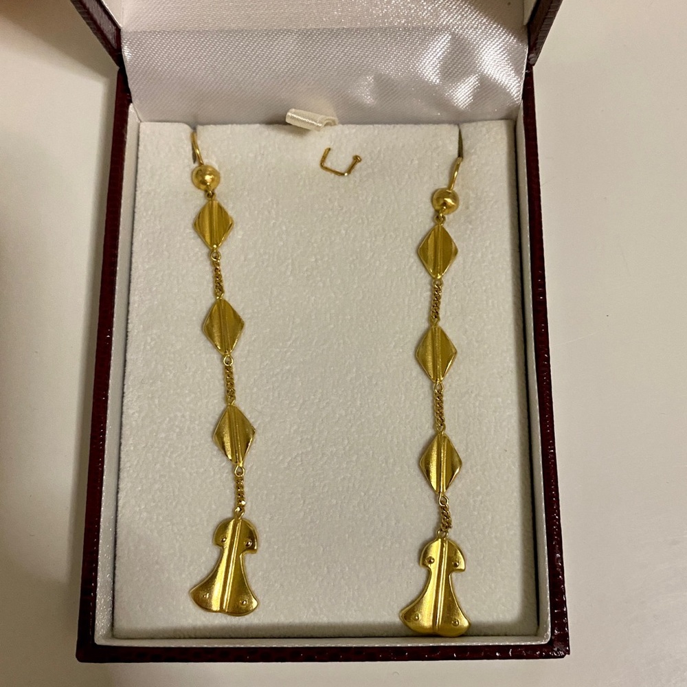 Lalaounis 18K gold chandelier earrings